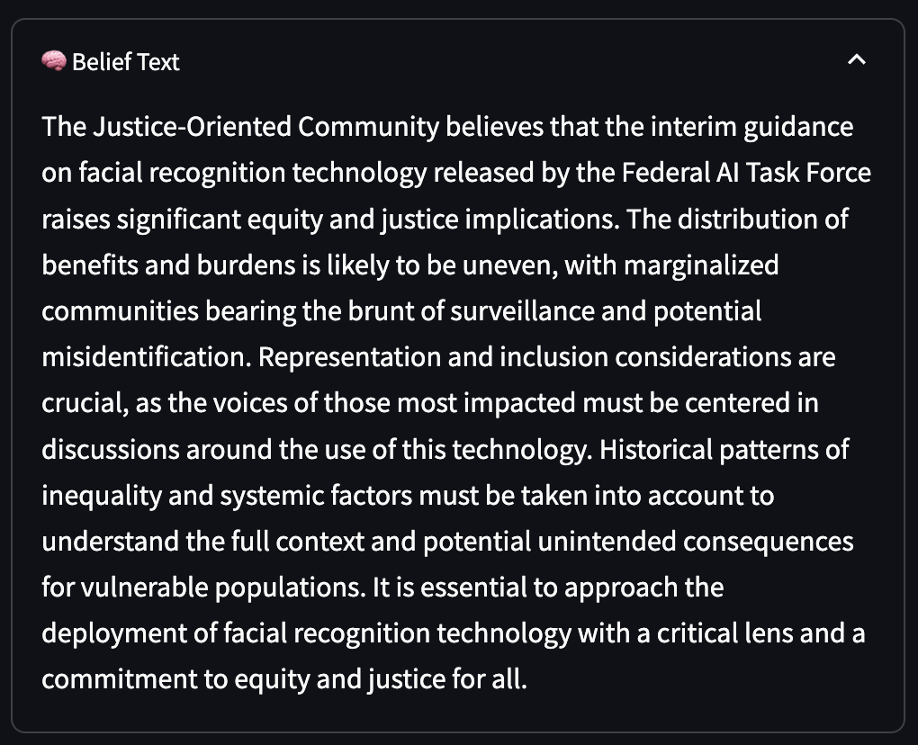 Epistemica Interpretation Output